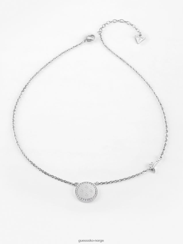 Guess round harmony' halskjede sølv sølv unisex F0LJ804403