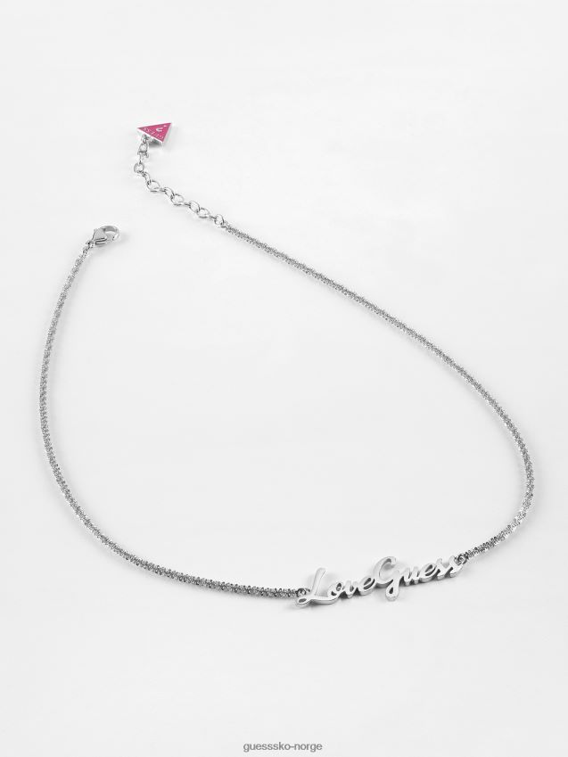 Guess sølv drømme-og-kjærlighet-kjede sølv unisex F0LJ805659