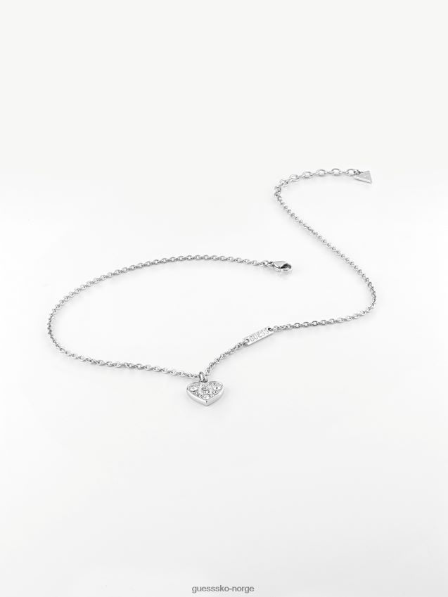 Guess sølv g shine' halskjede sølv unisex F0LJ804763