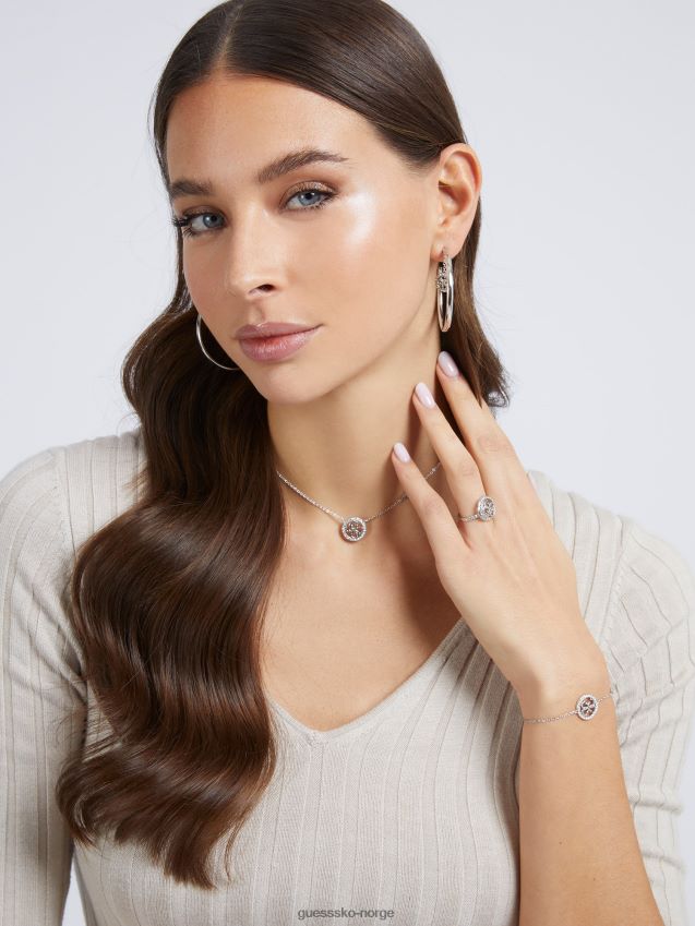 Guess sølv liv-i-4g-kjede sølv unisex F0LJ804302