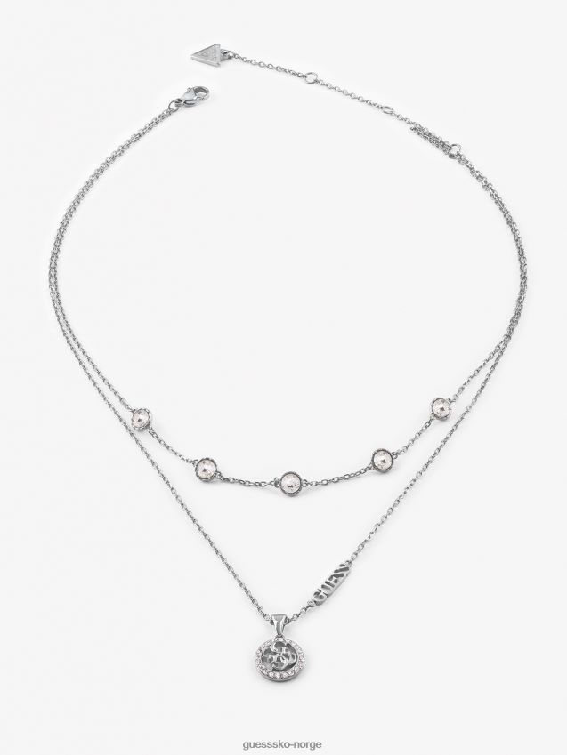 Guess sølv liv-i-4g-kjede sølv unisex F0LJ804618