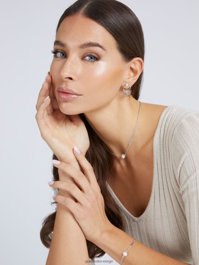 Guess sølv undervanns-kjærlighet-kjede sølv unisex F0LJ804486