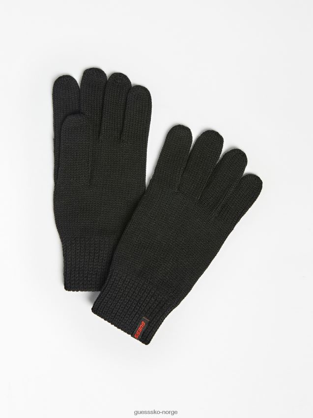 Guess broderte logohansker svart svart unisex F0LJ801116