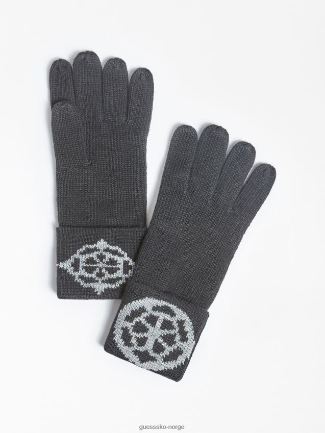Guess sorte strikkehansker svart unisex F0LJ803965