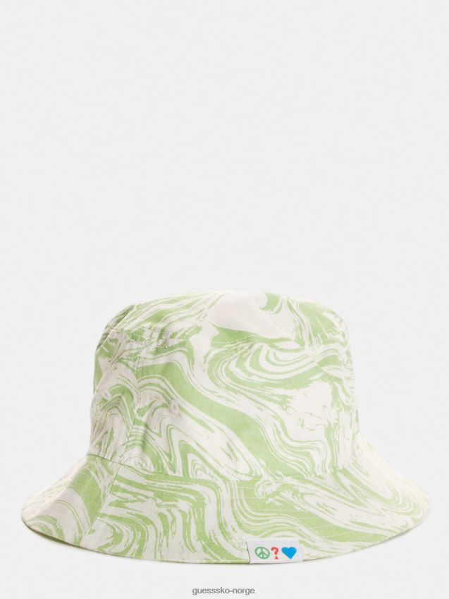 Guess all over print bøttehatt hvit multi hvit multi unisex F0LJ804012