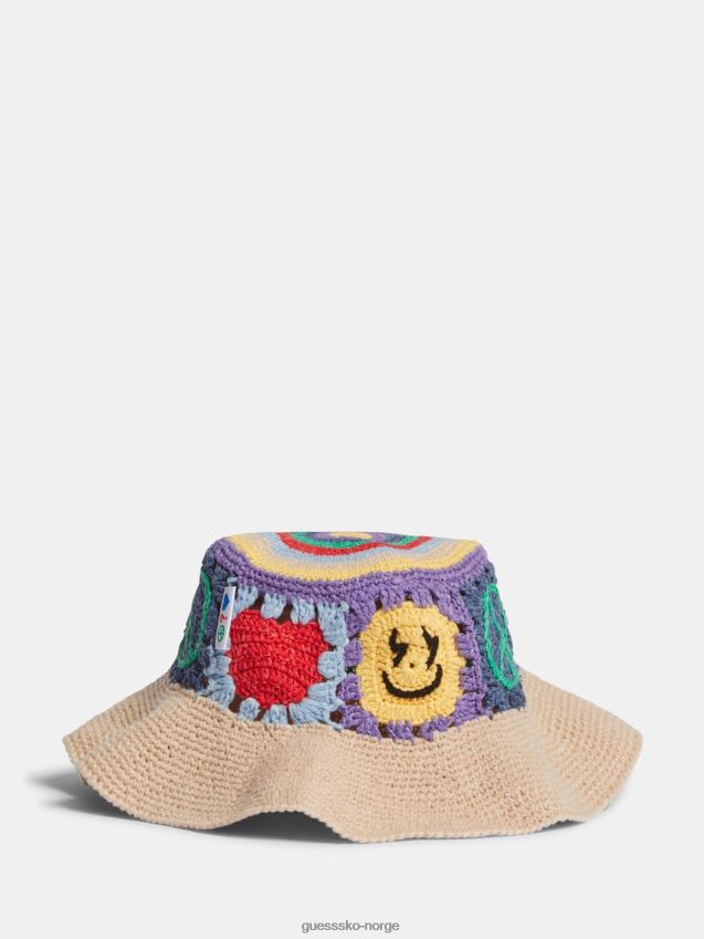 Guess all over print lue multi beige multi beige unisex F0LJ804172