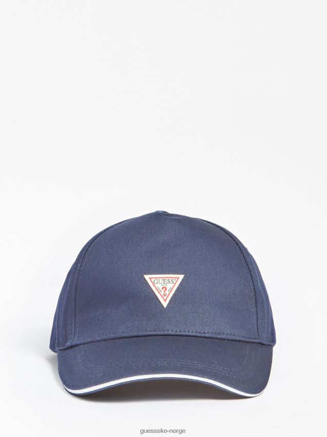 Guess baseballcaps med blå trekantlogo blå unisex F0LJ80918