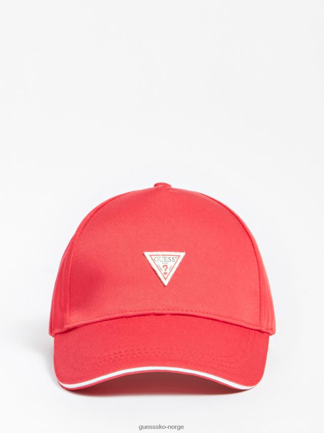 Guess baseballcaps med rød trekantlogo rød unisex F0LJ80292
