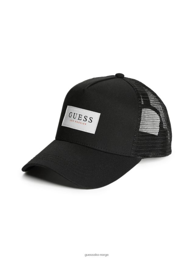 Guess baseballhatt med mesh-logo svart svart unisex F0LJ808906