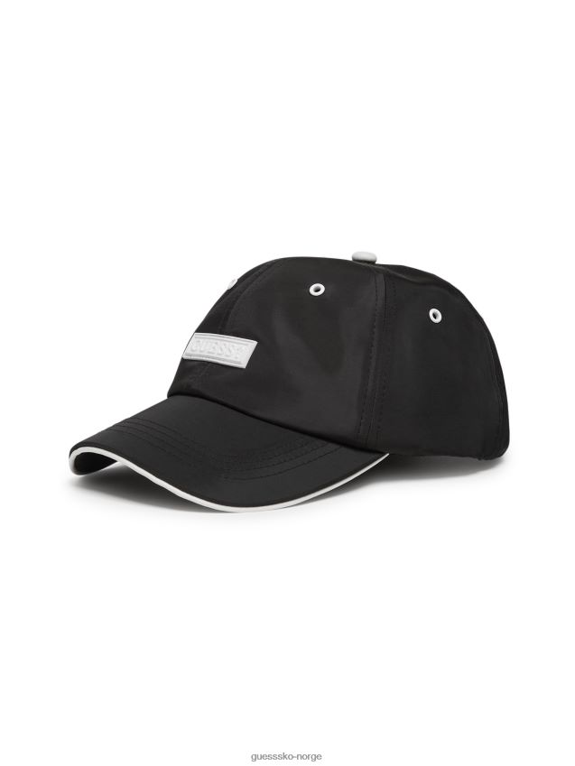 Guess baseballhatt med svart satenglogo svart unisex F0LJ807749