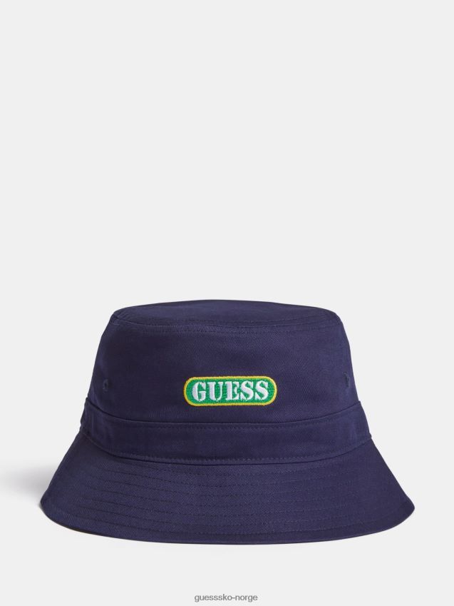 Guess foran logo bøtte hatt blå blå unisex F0LJ801535