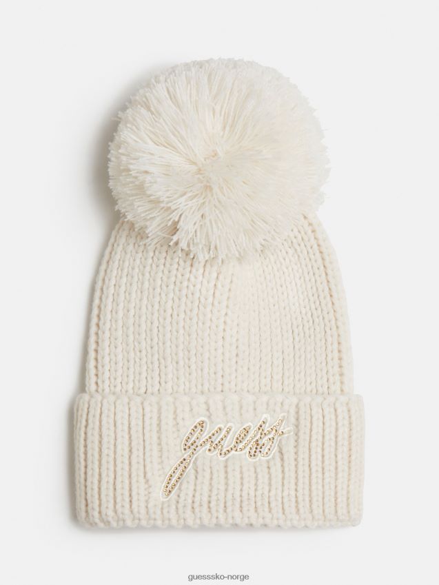 Guess front logo pompong lue hvit hvit unisex F0LJ801728