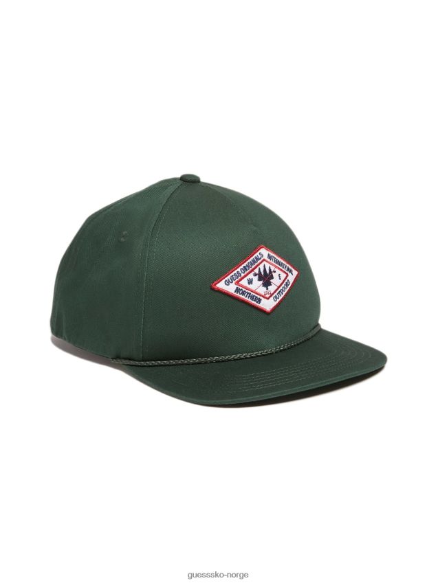 Guess grønn baseballhatt foran grønn unisex F0LJ801633
