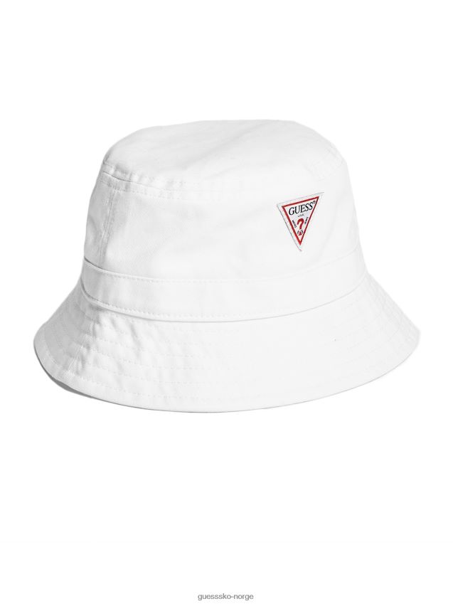Guess hvit logo bøttehatt hvit unisex F0LJ8010249