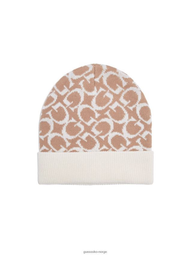 Guess krem allover g logo lue krem unisex F0LJ807764