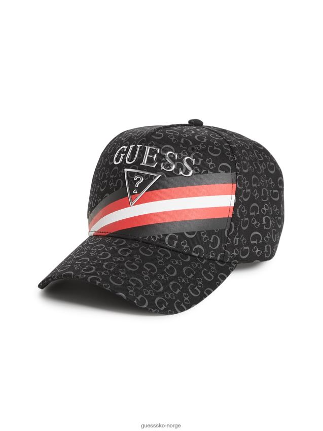 Guess logo stripet baseballhatt kull kull unisex F0LJ808727
