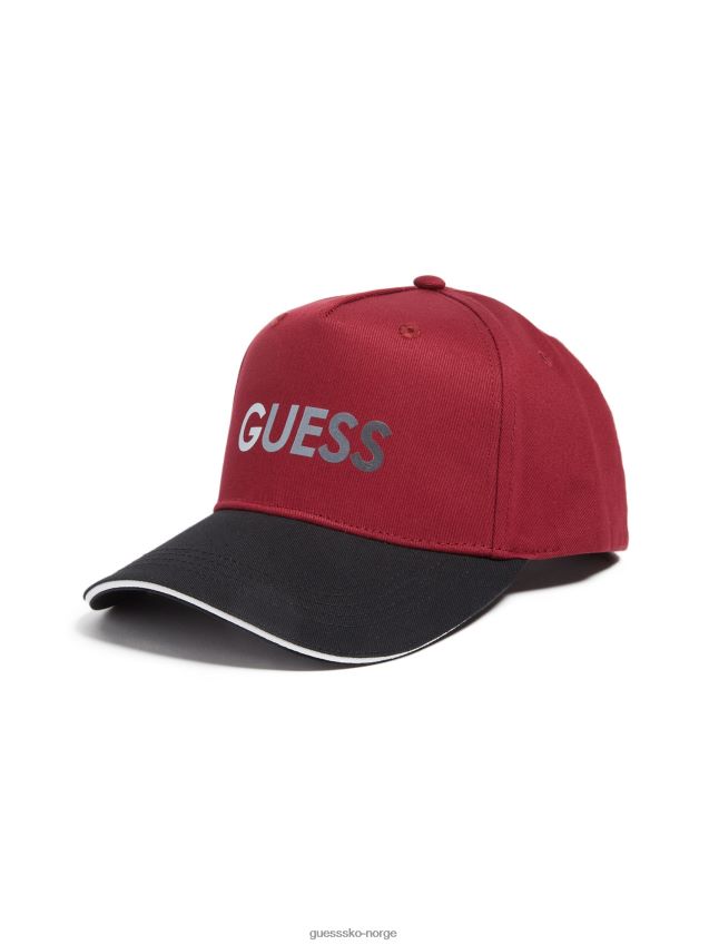 Guess ombre logo baseballhatt rød rød unisex F0LJ808948
