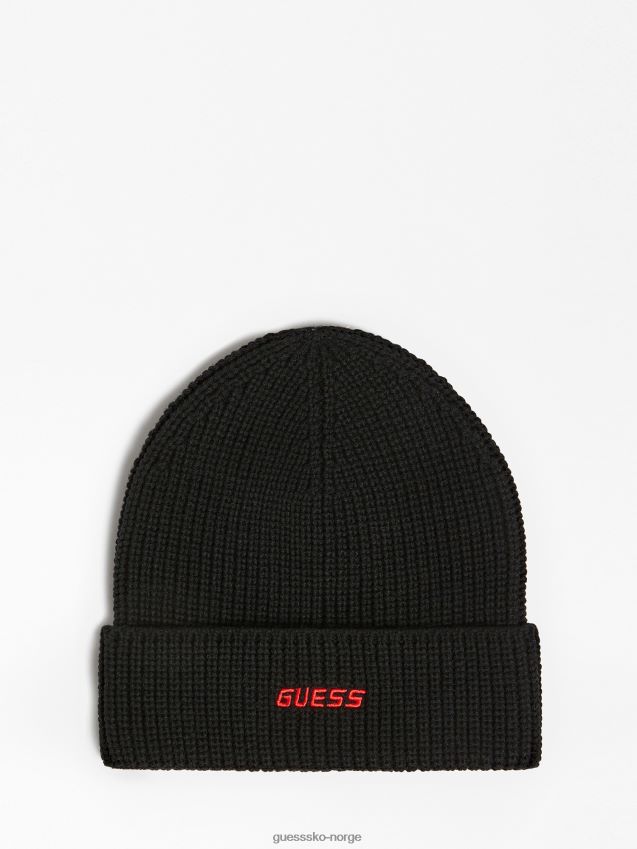 Guess svart brodert logohatt svart unisex F0LJ801051
