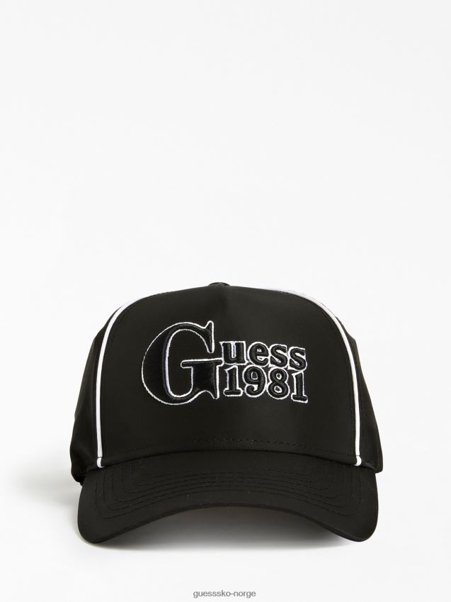 Guess svart sateng baseballcaps svart unisex F0LJ803986