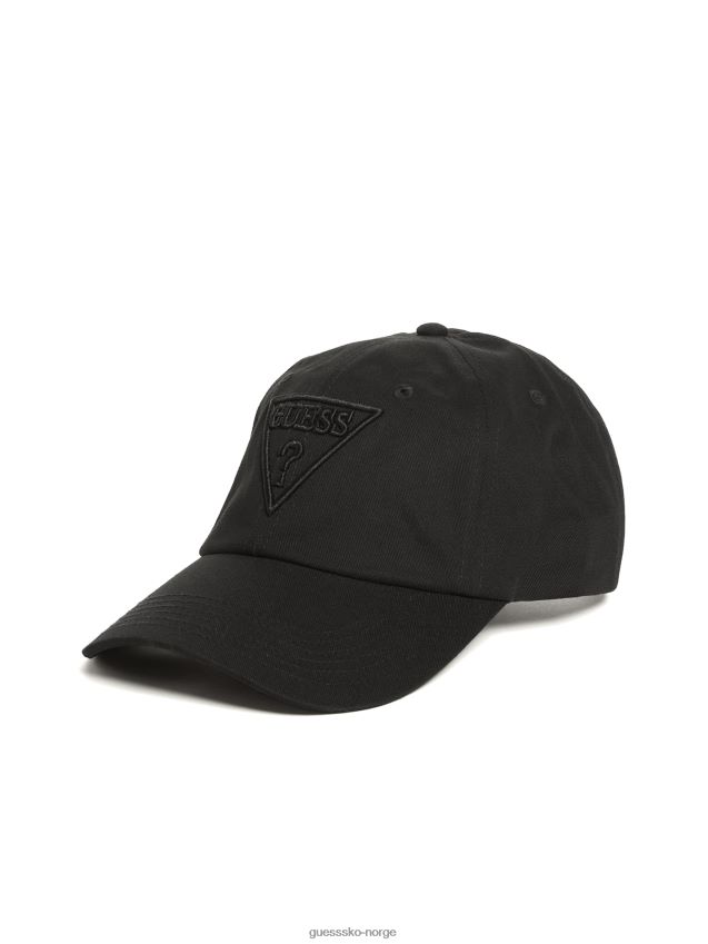 Guess svart trekant-logo baseballhatt svart unisex F0LJ808775