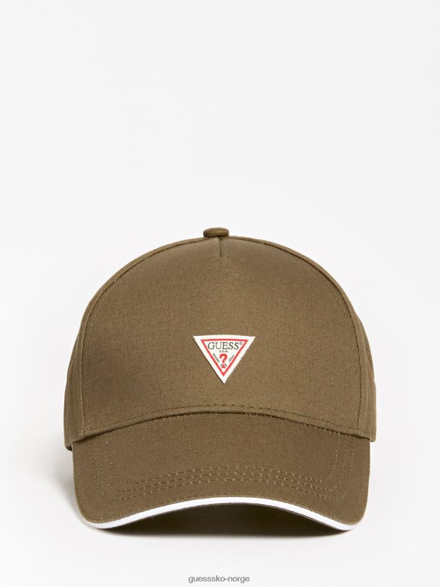 Guess trekantlogo baseballcaps grønn grønn unisex F0LJ80177
