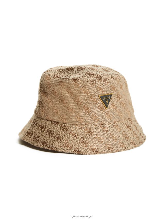 Guess vezzola logo bøttehatt beige overløp beige overløp unisex F0LJ8011079