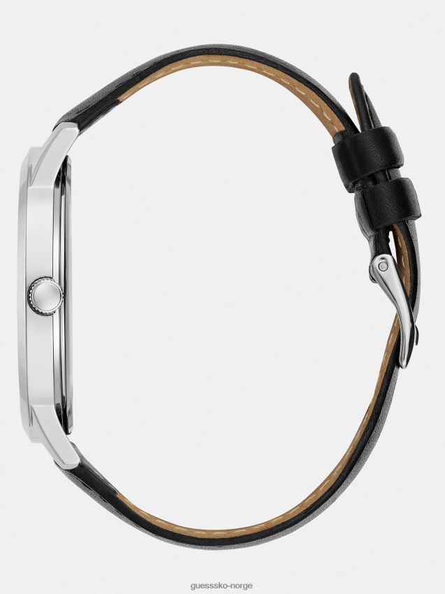 Guess analog klokke i ekte skinn hvit hvit unisex F0LJ801610