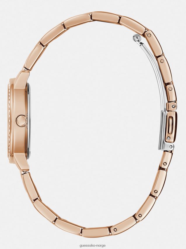 Guess analog klokke i rosa gullkrystall Rose gull unisex F0LJ804647