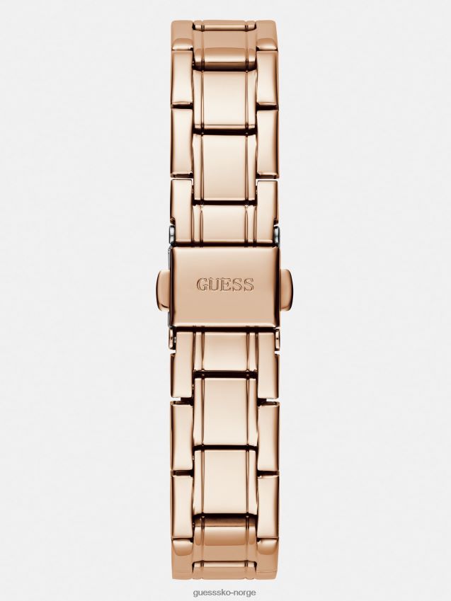 Guess analog klokke i rosa gullkrystall Rose gull unisex F0LJ804647