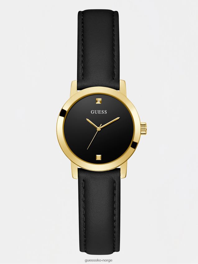 Guess analog klokke i rosegull skinn Rose gull unisex F0LJ804760