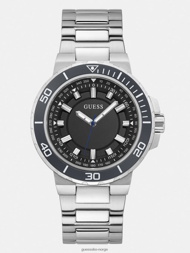 Guess analog klokke i rustfritt stål svart svart unisex F0LJ801686