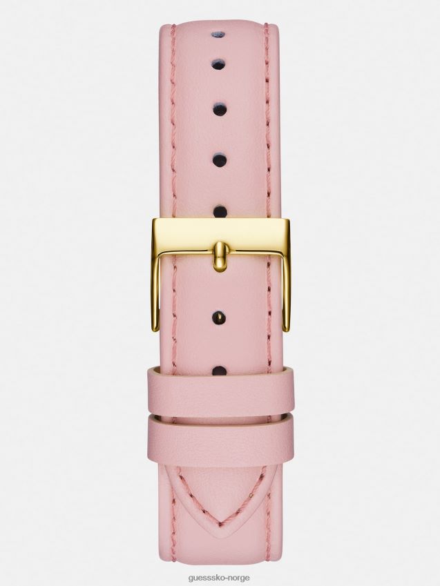 Guess analog klokke i sølv skinn sølv unisex F0LJ804595