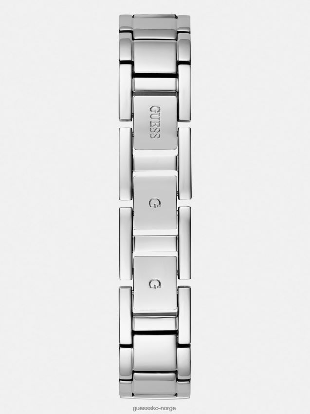 Guess analog klokke i sølvkrystall sølv unisex F0LJ804642