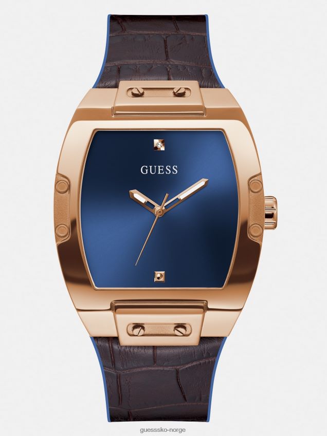 Guess analog klokke i skinn hvit hvit unisex F0LJ80785