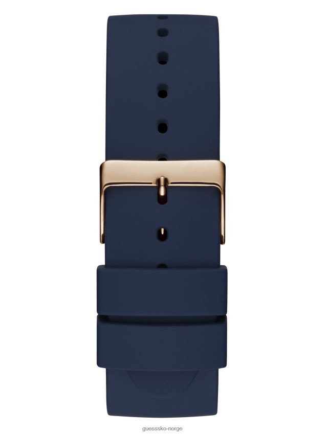 Guess blå marine og rosa gull-tone analog klokke blå unisex F0LJ8010947