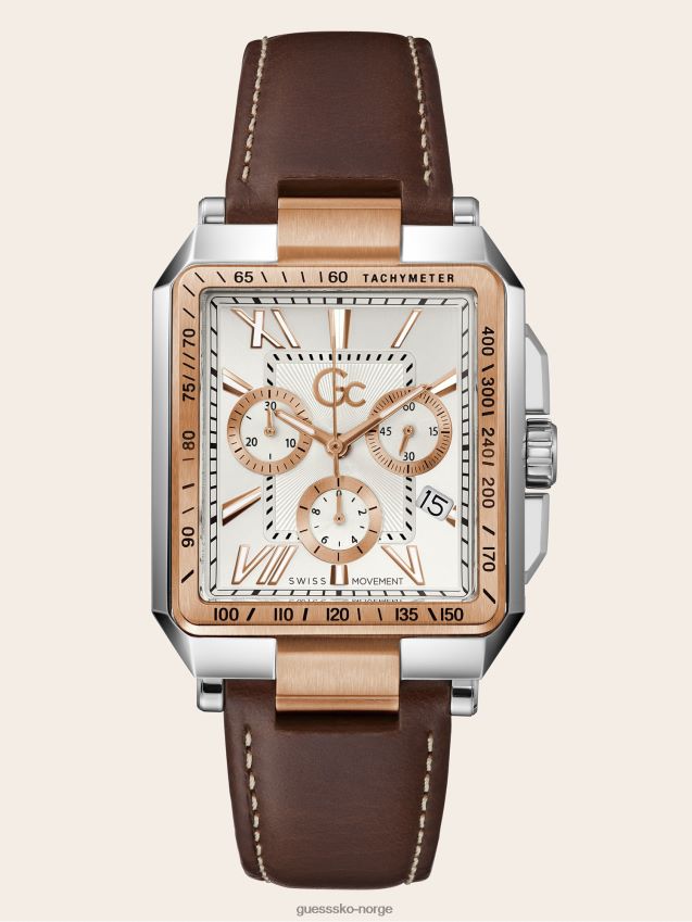 Guess brun gc quartz kronografklokke brun unisex F0LJ801648
