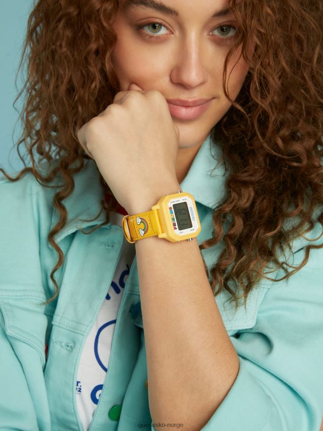 Guess digital klokke flerfarget mønster flerfarget mønster unisex F0LJ801217