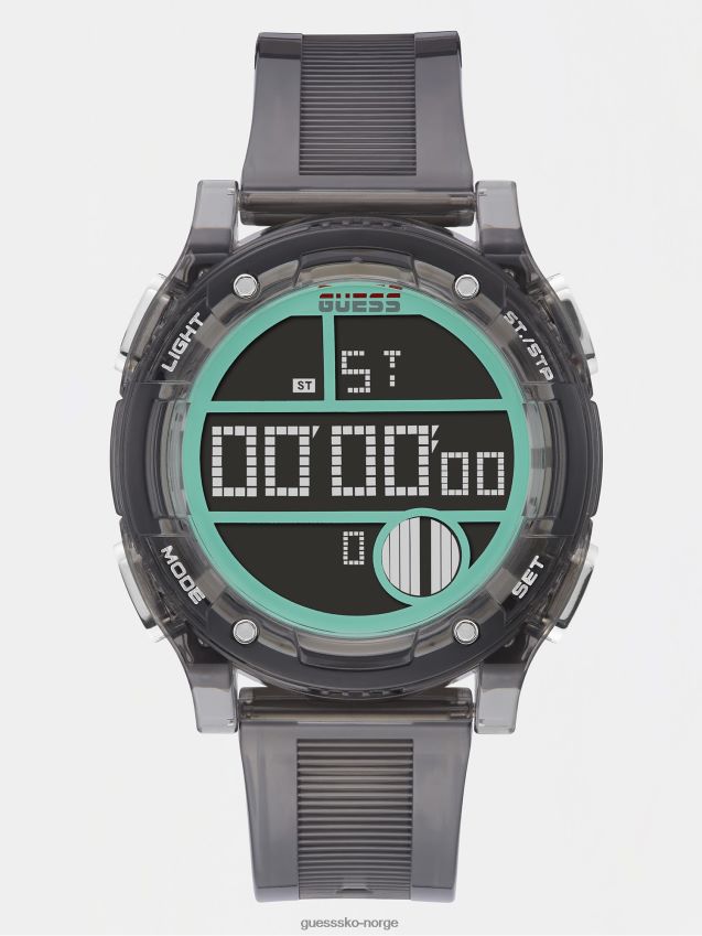 Guess digital klokke svart svart unisex F0LJ801480