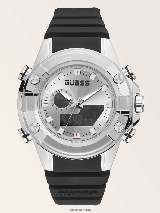 Guess digital klokke svart svart unisex F0LJ801675