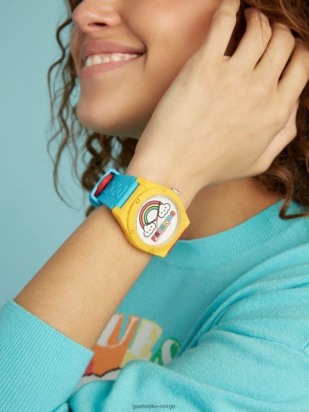 Guess flerfarget mønster analog klokke flerfarget mønster unisex F0LJ801242