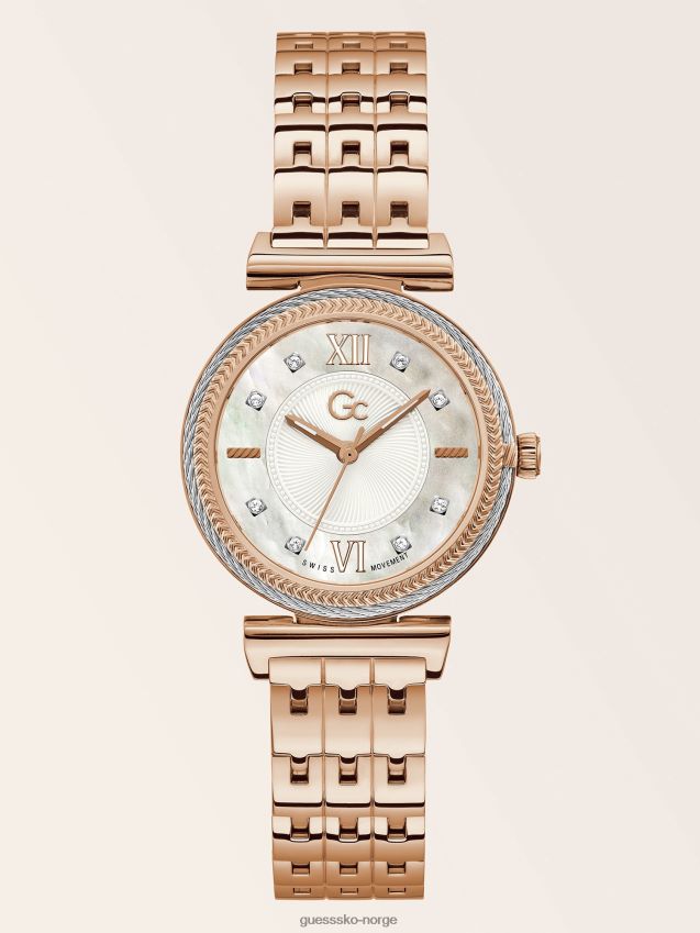 Guess gc crystal analog klokke i rosa gull Rose gull unisex F0LJ804742