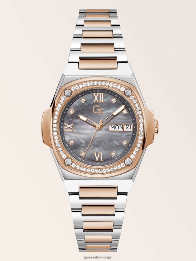 Guess gc crystal analog klokke sølv multi sølv multi unisex F0LJ804705