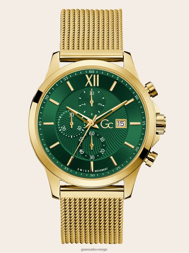 Guess gc quartz kronograf klokke sølv sølv unisex F0LJ801688