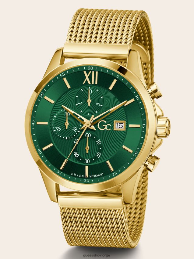 Guess gc quartz kronograf klokke sølv sølv unisex F0LJ801688