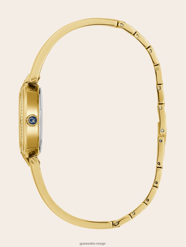 Guess gc stål analog klokke gull gull unisex F0LJ804713