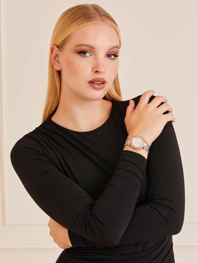 Guess gc stål analog klokke i rosa gull Rose gull unisex F0LJ804251