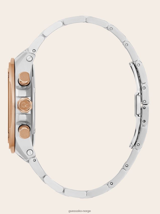 Guess gc stål kronografklokke sølv ny trend sølv unisex F0LJ801694