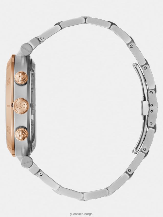 Guess gc stål kronografklokke sølv sølv unisex F0LJ80457