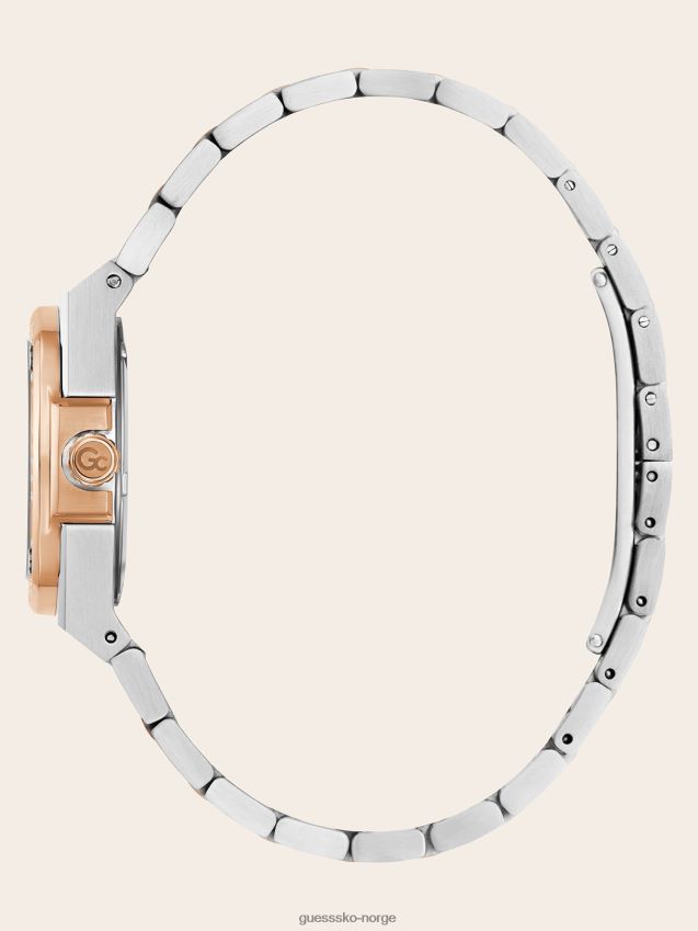 Guess gc stålklokke med datofunksjon rosa gull Rose gull unisex F0LJ804688