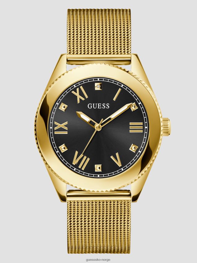 Guess gull-tone mesh analog klokke gull gull unisex F0LJ8011013